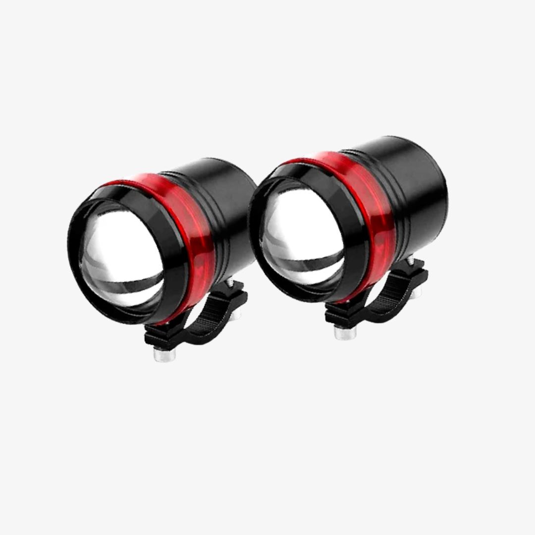 PROYECTORES LED CON ARO ROJO (X2PAR)