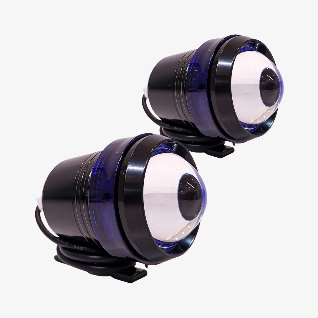 PROYECTORES LED CON ARO AZUL (X2PAR)