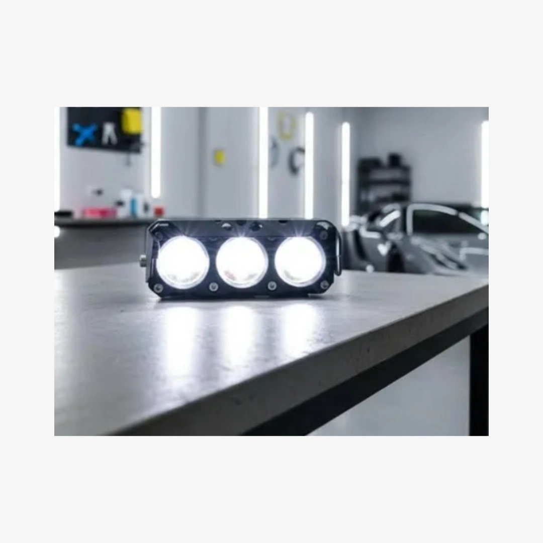 EXPLORADORA 3 LUPAS LUZ BLANCO Y AMARILLO - Imagen 2