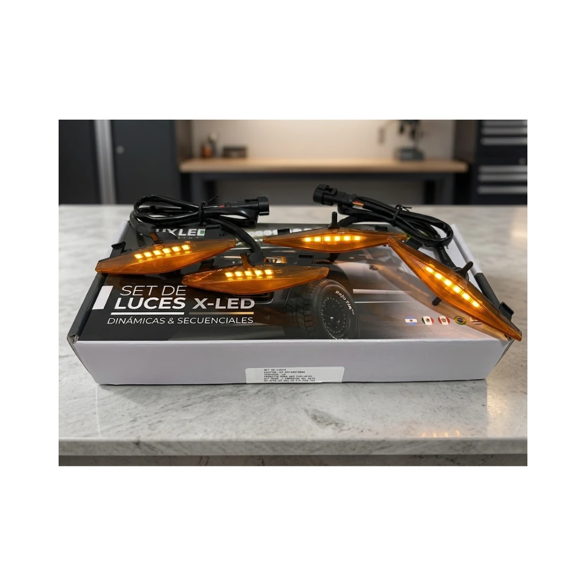 JUEGO DE LUCES LED RAPTOR X4